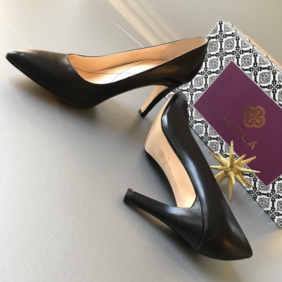 Isola Shoes - 🎆NIB Gorgeous Isola Jolie Black Leather Heels 10